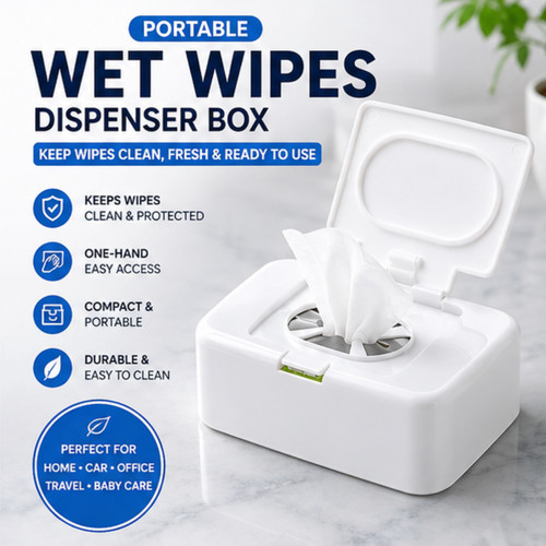 Portable wet wipe dispenser - portable,