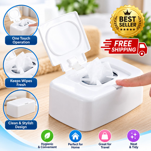 Portable wet wipe dispenser - wet,